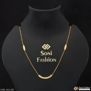 1 Gram Gold Plated Funky Design Superior Quality Chain for Lady - Style A382