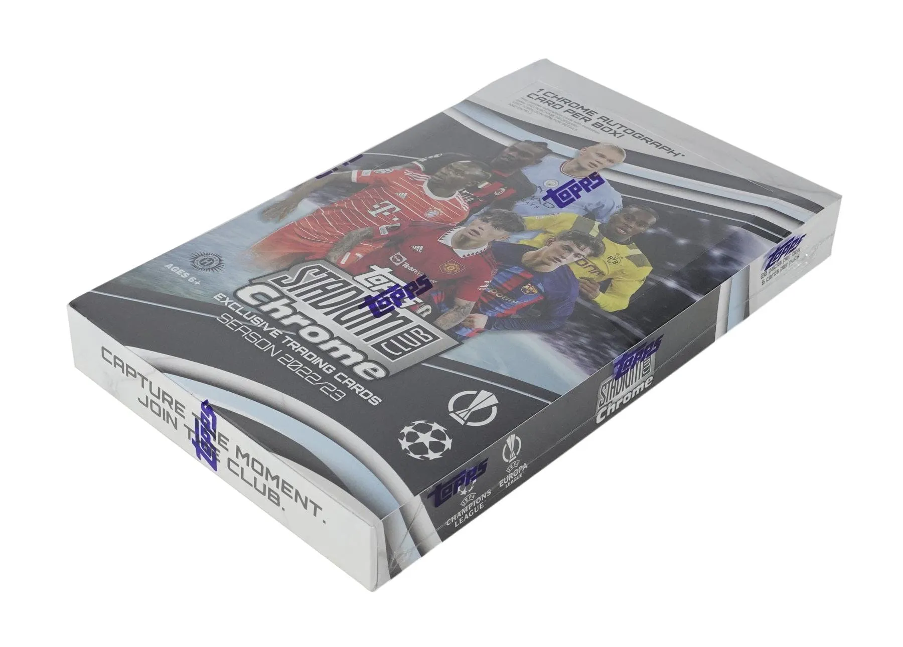 2022-23 Topps Stadium Club Chrome UEFA Club Competitions Soccer Hobby Box