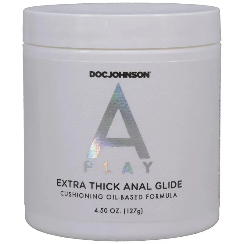 A-Play Extra Thick Anal Glide - Oil Based Fisting Lubricant - 127 gram Tub