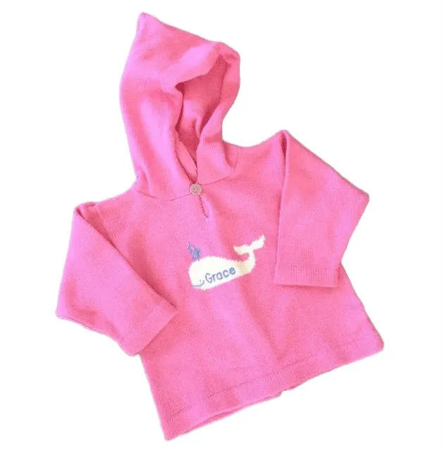Back Zip Whale Sweater