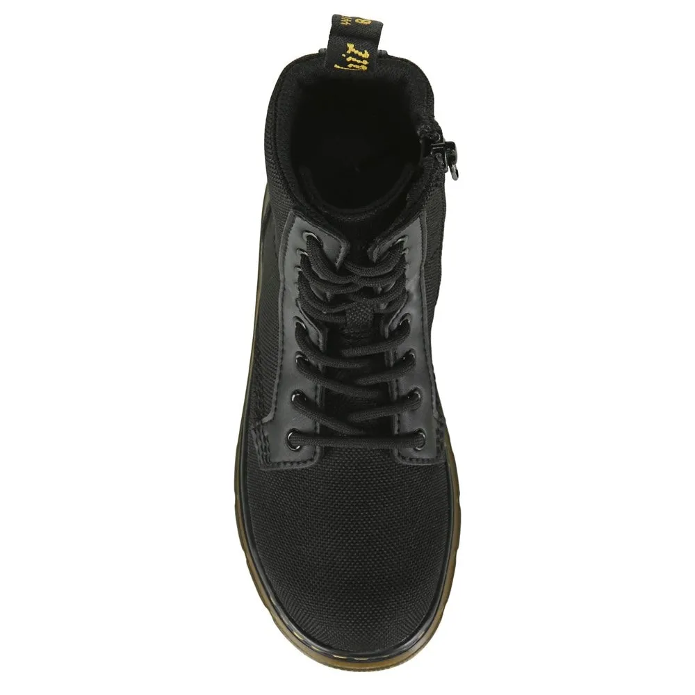 Children's Scallop Lace-Up Boots for Small/Big Children Dr .  Martens black