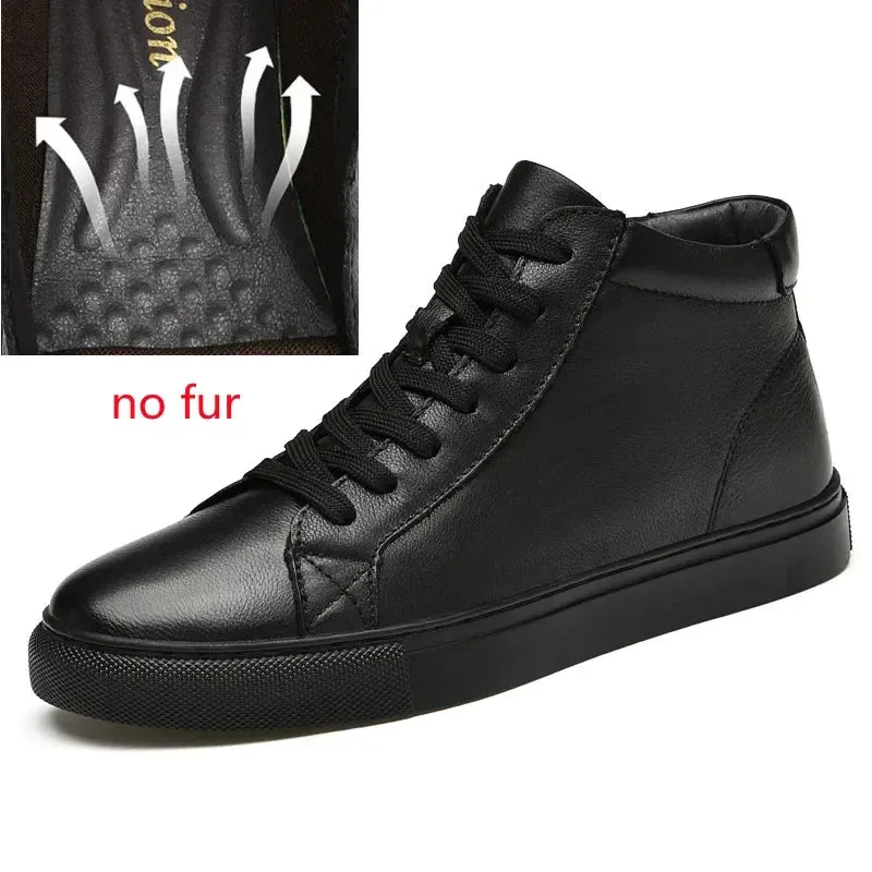 Hnzxzm Men Ankle Boots Fashion Shoes Man Outdoor Classic Winter Snow Boots Outsole Men Casual Boots Men Sneakers Big Size 48 49