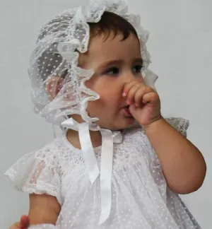 Isabel Garreton Promise White Swiss Dot Tulle