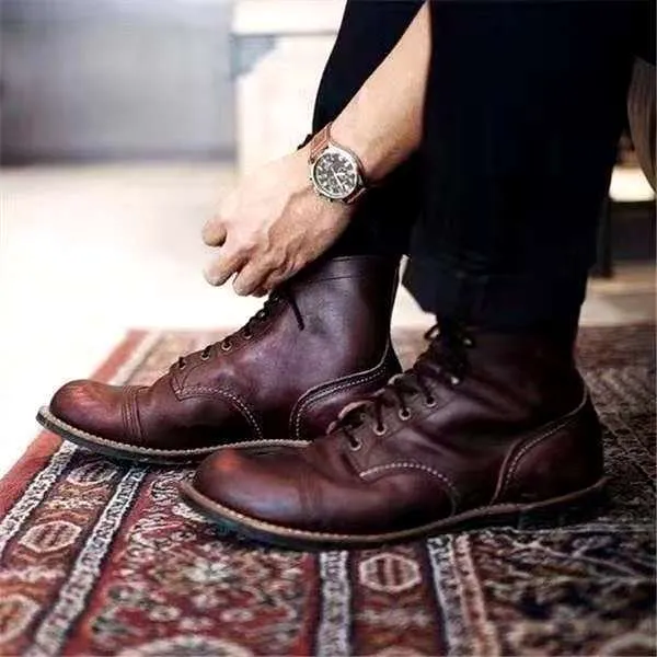 Jaxon | Timeless Brown Lace-Up Boots
