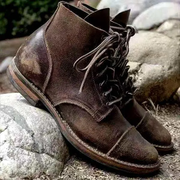 Jaxon | Timeless Brown Lace-Up Boots