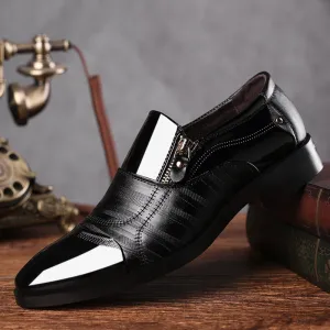 Leather Oxfords Men Shoes