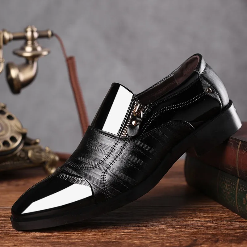 Leather Oxfords Men Shoes