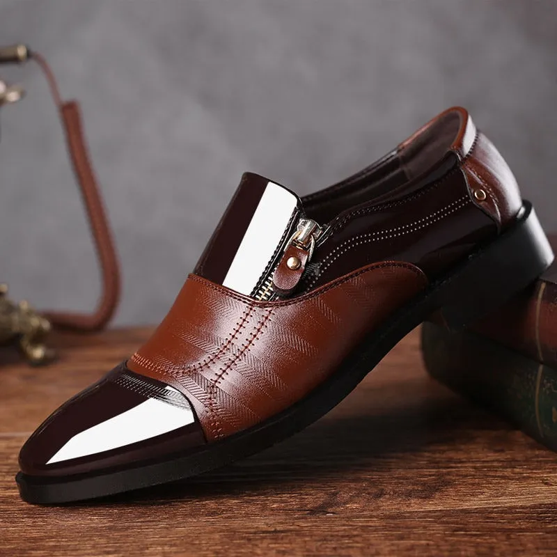 Leather Oxfords Men Shoes