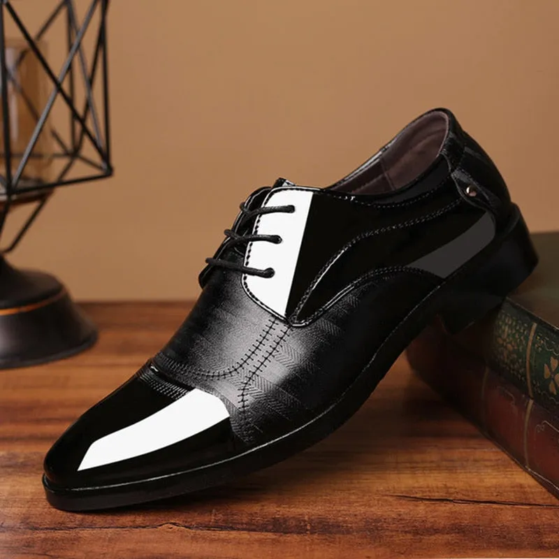 Leather Oxfords Men Shoes