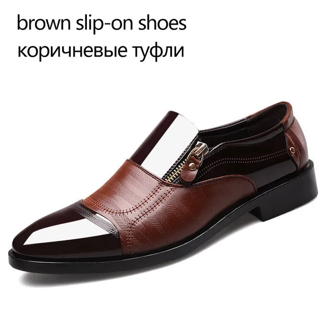 Leather Oxfords Men Shoes