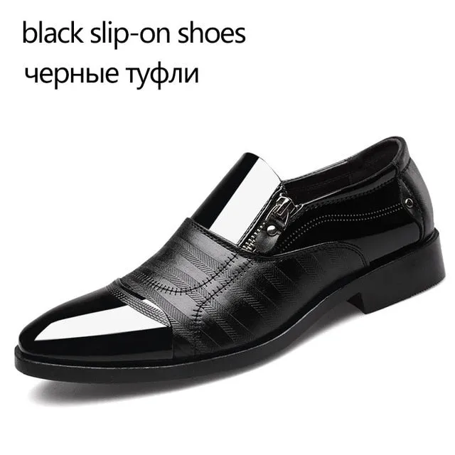 Leather Oxfords Men Shoes