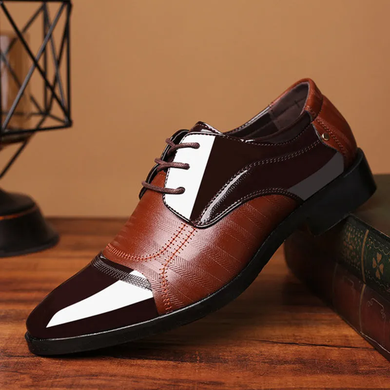 Leather Oxfords Men Shoes