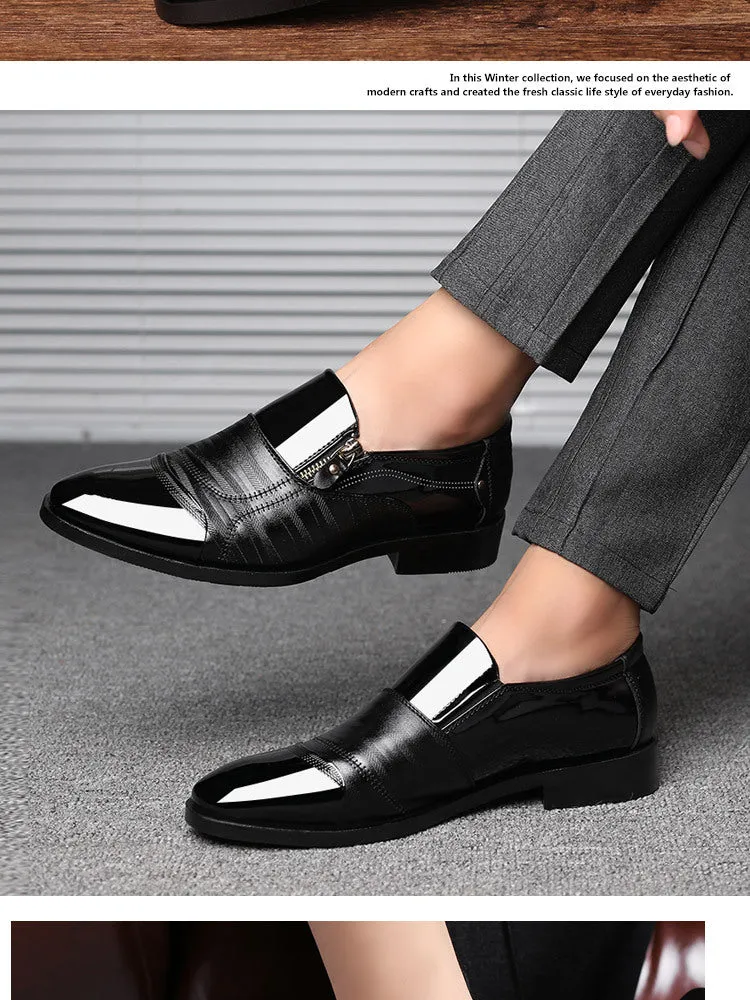 Leather Oxfords Men Shoes