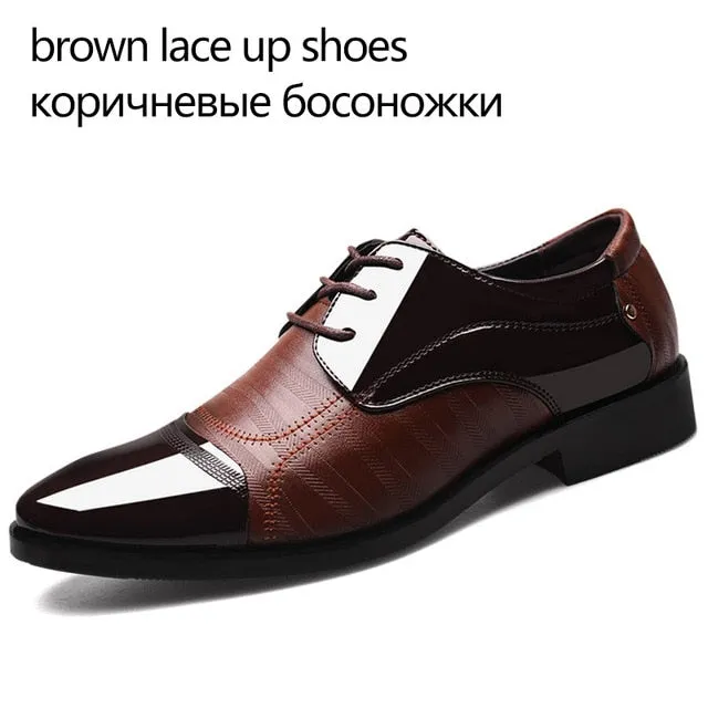 Leather Oxfords Men Shoes