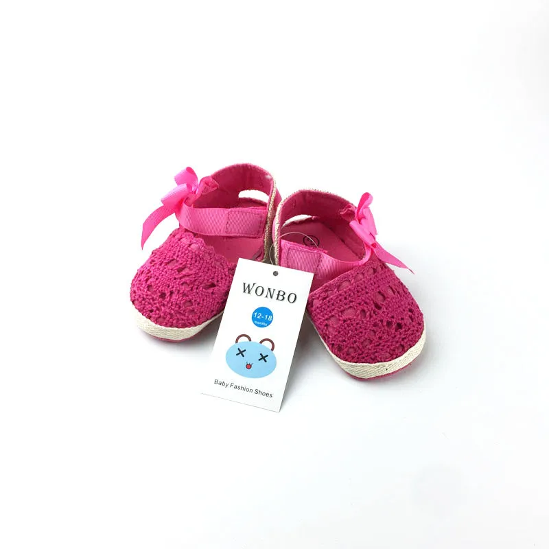 Lovely Infant Toddler Princess First Walkers Newborn Baby Girls Kid Prewalker Soft Soled Shoe Bow Dress Knitting Shoes Footwear