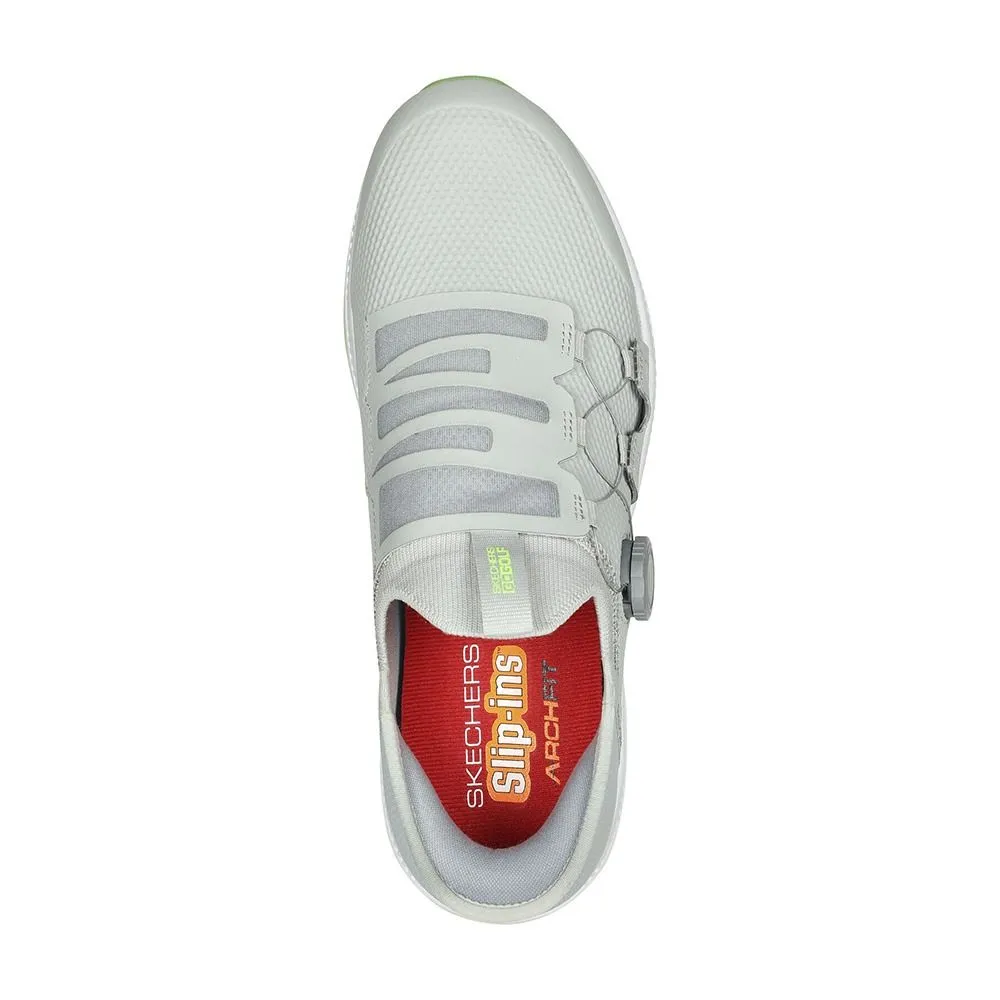 Men's Elite 5 Slip-Ins Disc MD Spikeless Golf Shoes - Gray/Lime