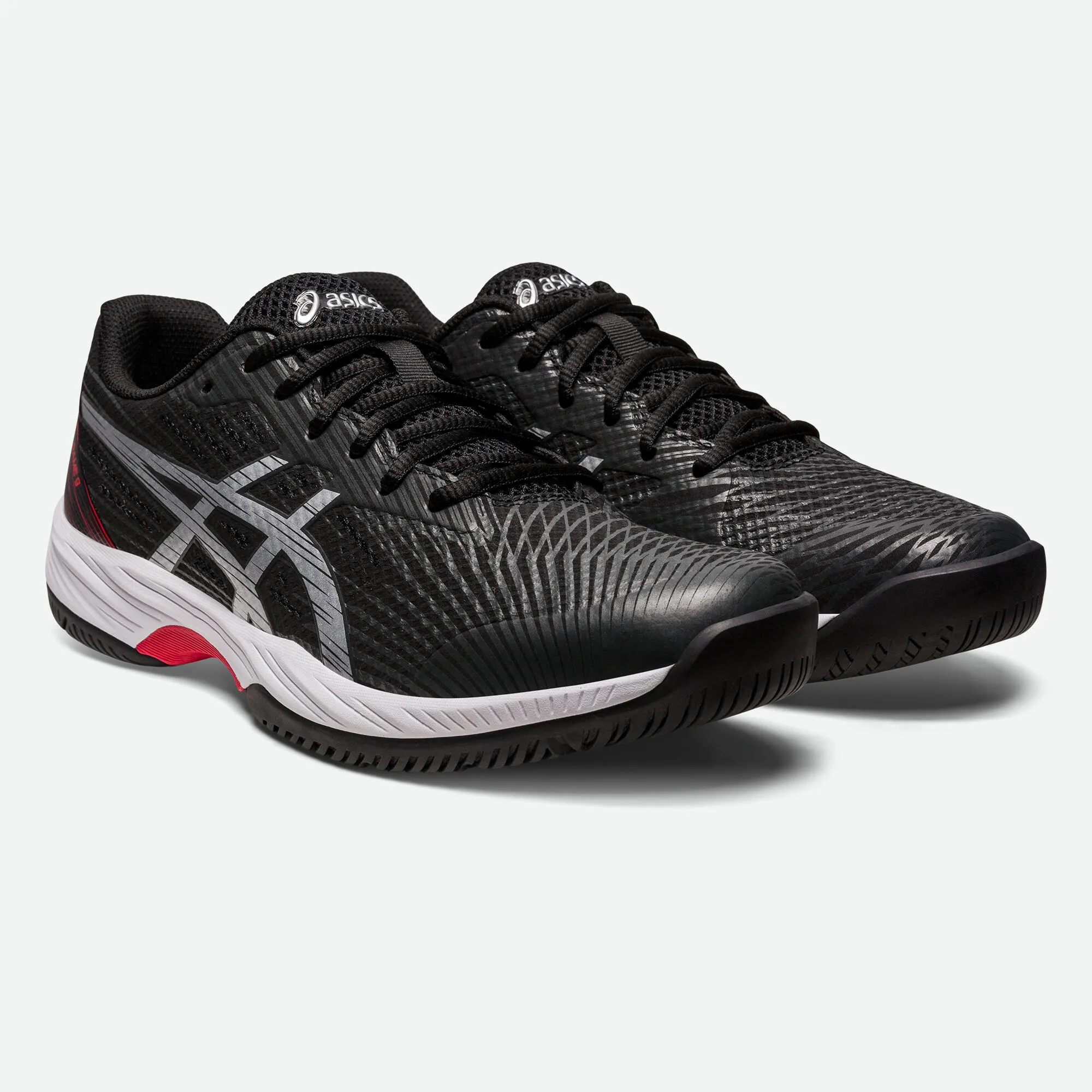 Men's Tennis Shoes Multicourt - Asics Gel Game 8 Black/White/Red