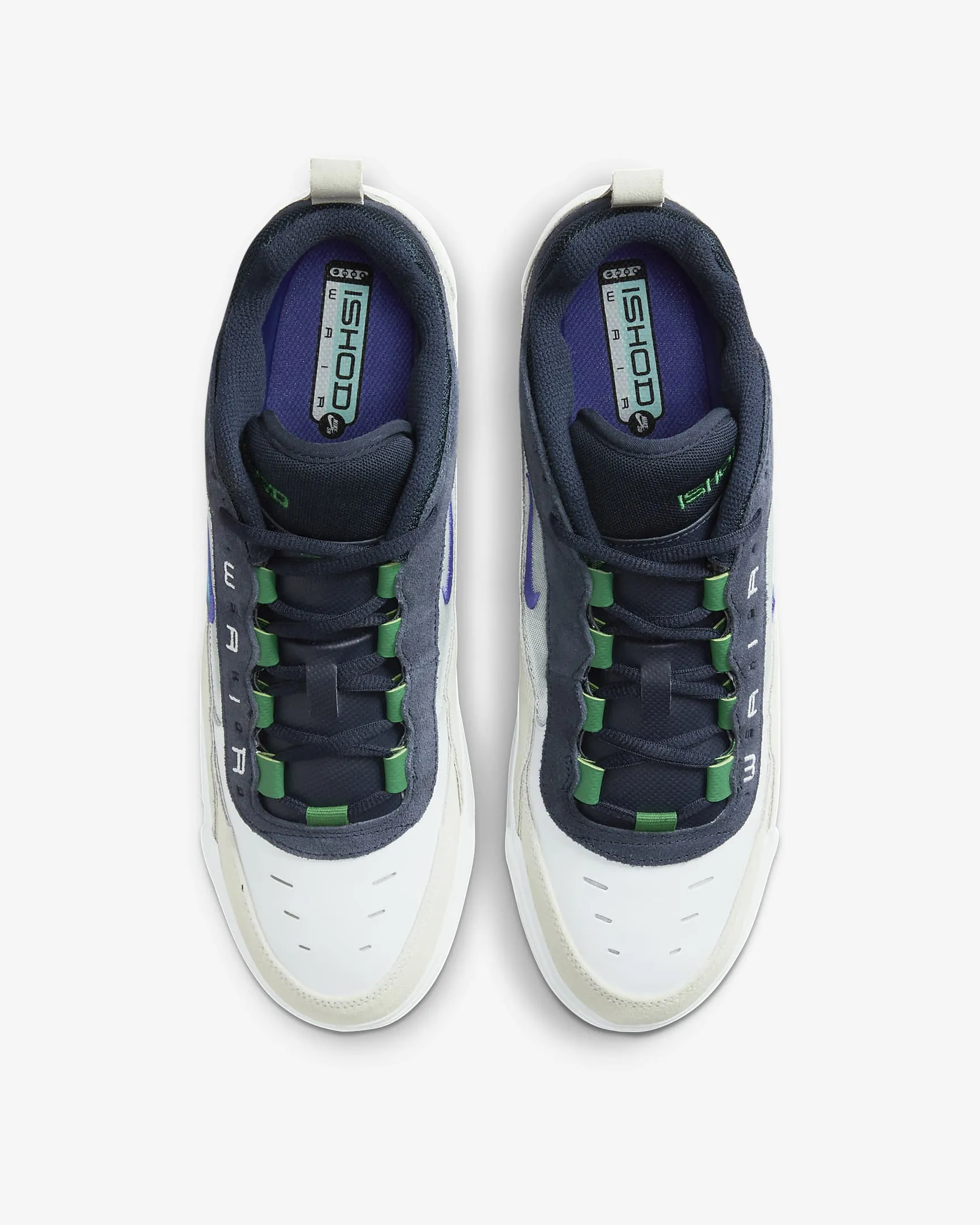 Nike Air Max Ishod Men's Shoes - 101 WHITE/PERSIAN VIOLET/OBSIDIAN/PINE GREEN/SUMMIT WHITE