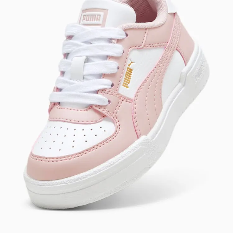 PUMA KID'S CA PRO CLASSIC  WHITE/PINK SNEAKER SHOES