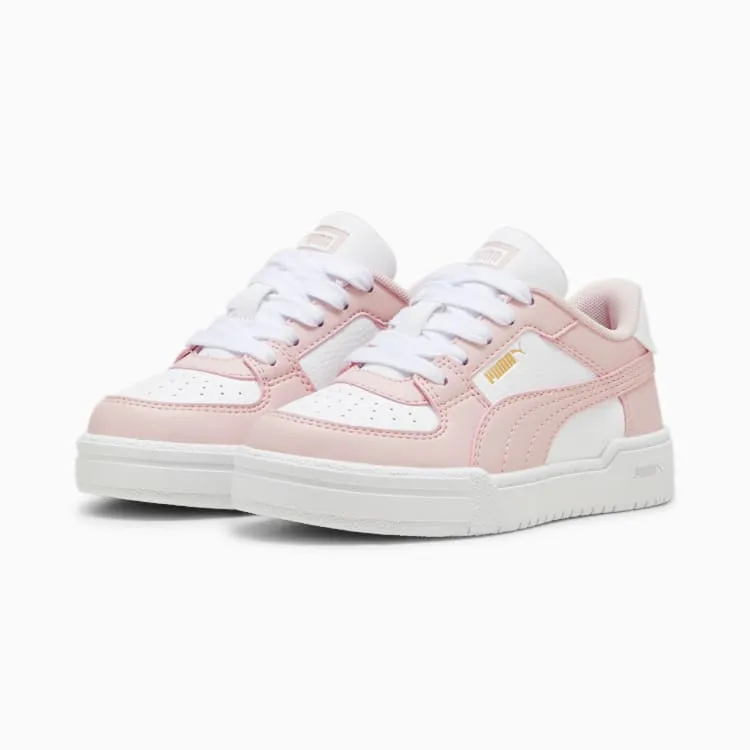 PUMA KID'S CA PRO CLASSIC  WHITE/PINK SNEAKER SHOES