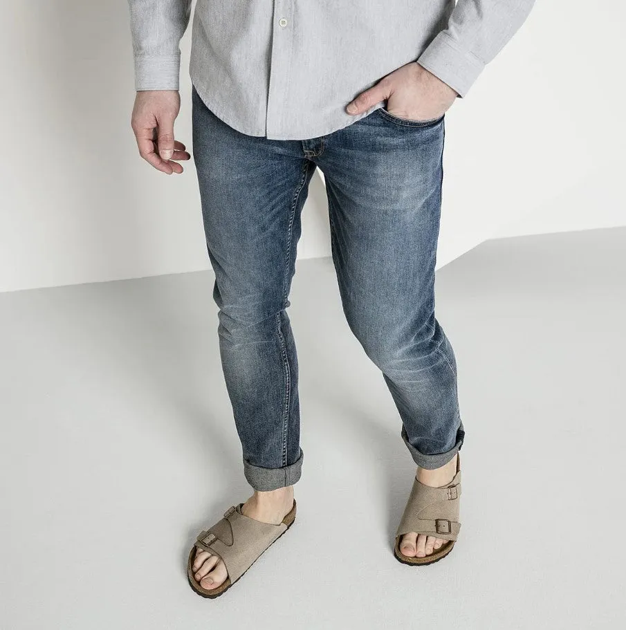 Zurich Suede Leather Taupe Regular
